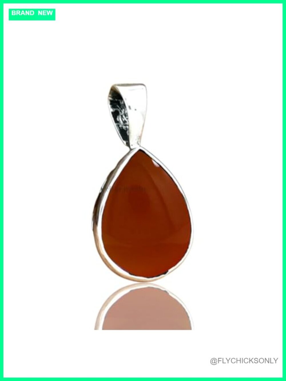 925 Sterling Silver Mystic Topaz Pear Pendant Handcrafted